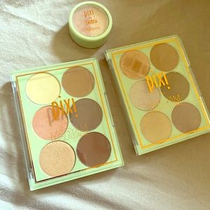 Pixie blush, bronzer, and highlight